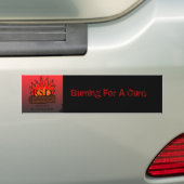 Burninf voor de kuur bumpersticker (Op auto)