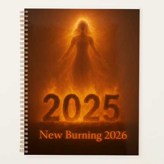 Burning 2025 New Year 2026 Fresh Start Artwork Planner (Voorkant)