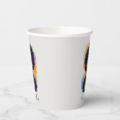 Burning Afro Woman Papieren Bekers (Links)