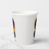 Burning Afro Woman Papieren Bekers (Rechts)