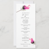 Burning Bloom Elegantie Wedding menu Kaart (Voorkant)