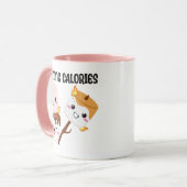 Burning Calories Marshmallow Meme Mok (Voorkant links)