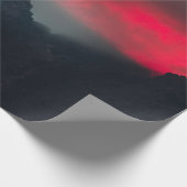Burning clouds, fog and mountains monogram in sky cadeaupapier (Hoek)