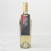 Burning clouds, fog and mountains monogram in sky flessenhanger (Op fles)