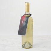 Burning clouds, fog and mountains monogram in sky flessenhanger (Schuin)