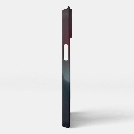 Burning clouds, fog and mountains monogram in sky iPhone hoesje (Rechterkant)