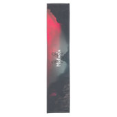 Burning clouds, fog and mountains monogram in sky korte tafelloper (Voorkant)