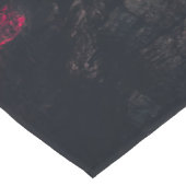 Burning clouds, fog and mountains monogram in sky korte tafelloper (Hoek)