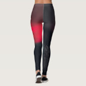 Burning clouds, fog and mountains monogram in sky leggings (Achterkant)