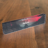 Burning clouds, fog and mountains monogram in sky naambordje (Zijkant)