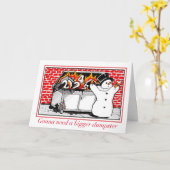 Burning Dumpster vakantiekaart Kaart (Gele Bloem)