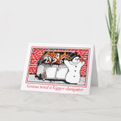 Burning Dumpster vakantiekaart Kaart (Voorkant)