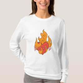 Burning Heart Girl Gang T-shirt