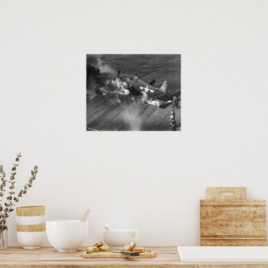 Burning Hellcat Poster (Keuken)