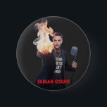 Burning in Your Touch Black T-Shirt - Fabian Starr Ronde Button 5,7 Cm<br><div class="desc">Wear your favorite song! This premium black t-shirt features "Burning in Your Touch" - the hit track that fans love. Perfect for music enthusiasts, concert-goers, and dedicated fans. The classic black tee is comfortable, versatile, and makes a powerful statement. Show your support for the artist and carry the music with...</div>