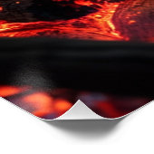 Burning Logs – Glowing Fire and Sparks Poster (Hoek)