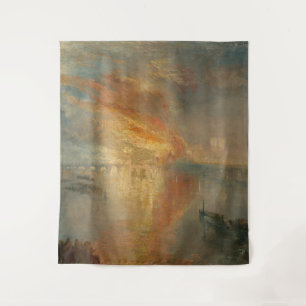 Burning of the Houses of Parliament - Turner Wandkleed