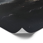 Burning Pirate Ship in Stormy Ocean Gothic Nautica Poster (Hoek)