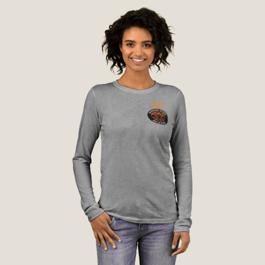 Burning river brigade long sleeve  Tri-Blend shirt (Voorkant)