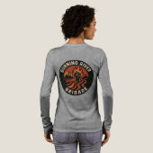 Burning river brigade long sleeve  Tri-Blend shirt (Achterkant)
