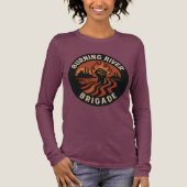 Burning River Brigade long sleeve  Tri-Blend Shirt (Voorkant)