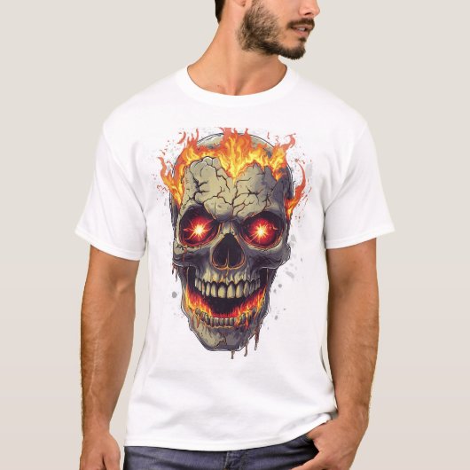 Burning Skull Inferno T-shirt (Voorkant)