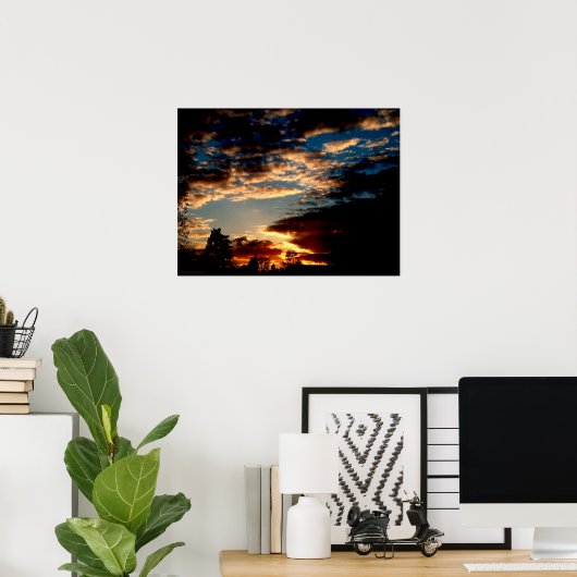 Burning Sky II Poster (Thuiskantoor)