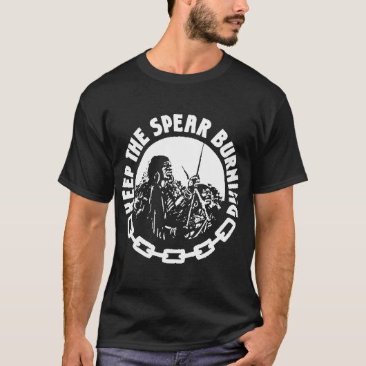 Burning Spear Jamaican Rocksteady Reggae Studio Ja T-shirt (Voorkant)