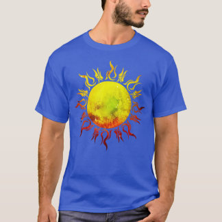 Burning Sun Tribal Tattoo Universe T-shirt