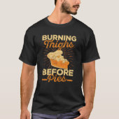 Burning Thighs Before Pies Thanksgiving Run T-shirt (Voorkant)