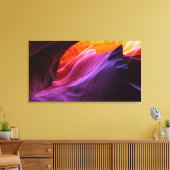 Burning Twilight - Antelope Canyon rotsformaties Canvas Afdruk (Insitu (Woonkamer))
