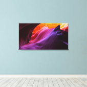 Burning Twilight - Antelope Canyon rotsformaties Canvas Afdruk (Insitu (Houten vloer))
