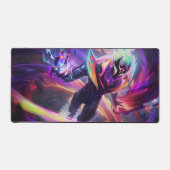 Burning Vengeance Gaming Desk Mat | Flame Mousepad (Voorkant)