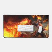 Burning Vengeance Gaming Desk Mat | vlammousepad (Keyboard & Muis)