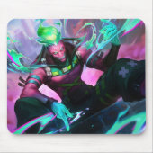 Burning Vengeance Gaming Mousepad | met een vlamme Muismat (Voorkant)