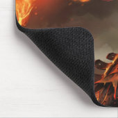 Burning Vengeance Gaming Mousepad | met een vlamme Muismat (Hoek)