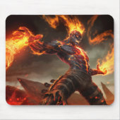 Burning Vengeance Gaming Mousepad | met een vlamme Muismat (Voorkant)