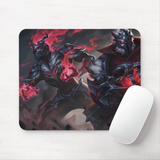 Burning Vengeance Gaming Mousepad | met een vlamme Muismat (Met muis)