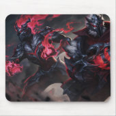 Burning Vengeance Gaming Mousepad | met een vlamme Muismat (Voorkant)