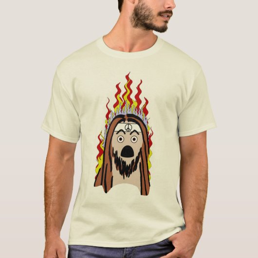 BurningHippy.com-Logo op voorzijde T-shirt (Voorkant)