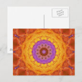 Burnished Sun Mandala Post Card Briefkaart (Voorkant / Achterkant)