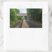 Burnley Barracks Railway - Lancashire Railways Rechthoekige Sticker (Tas)