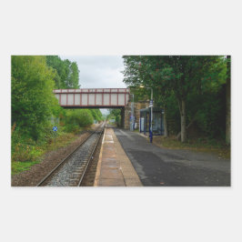 Burnley Barracks Railway - Lancashire Railways Rechthoekige Sticker