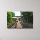 Burnley Barracks-spoorlijn - Lancashire Railways Canvas Afdruk (Voorkant)