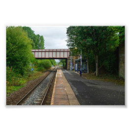 Burnley Barracks-spoorlijn - Lancashire Railways Foto Afdruk