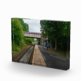 Burnley Barracks-spoorlijn - Lancashire Railways Fotoblokken