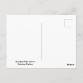 Burnley Rose Grove Railway Station Briefkaart (Achterkant)