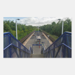 Burnley Rose Grove Railway Station Rechthoekige Sticker