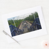 Burnley Rose Grove Railway Station Rechthoekige Sticker (Envelop)