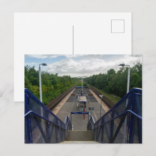 Burnley Rose Grove Spoorwegstation Briefkaart (Voorkant / Achterkant)